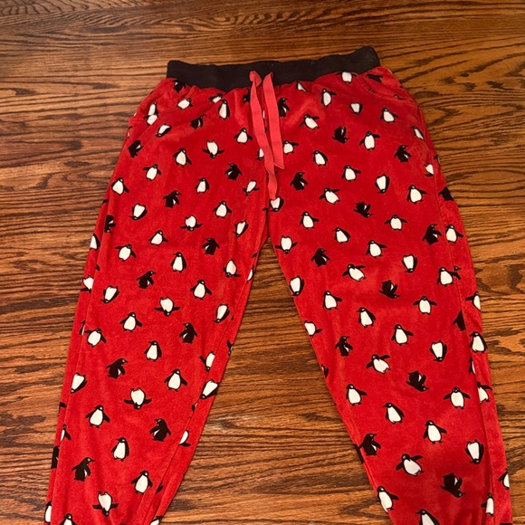 Other - Cozy Red Penguin Kids Pajama Pants